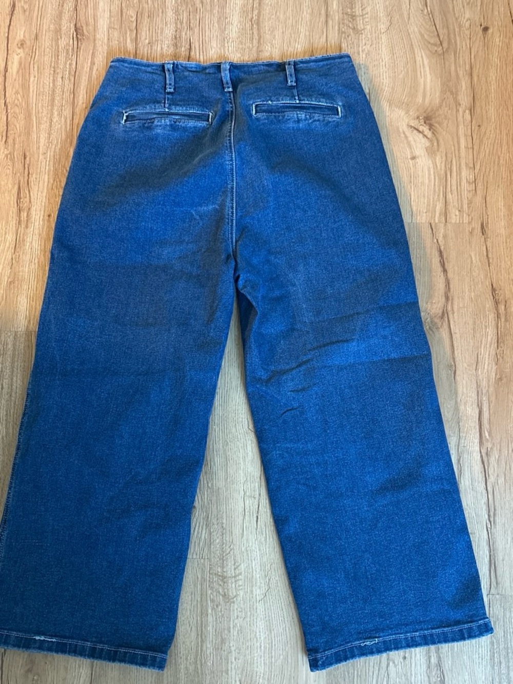 Amazon Essentials Dark Blue High-Rise Wide Leg Jeans - Picture 3 of 3